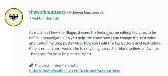 How Do I Change the Text Color and Font in the Blogus Theme