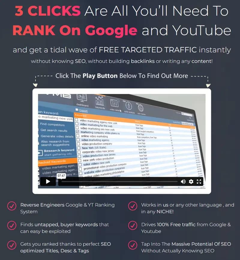 Video Marketing Blaster - Rank Videos On #1 Page Of Google And YouTube